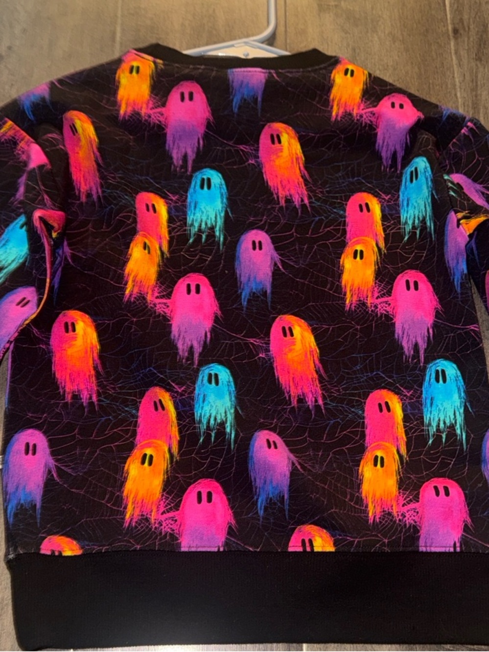 Birdie Bean Neon Ghost Halloween Pullover Crewneck 3/4T NWOT - Picture 4 of 4
